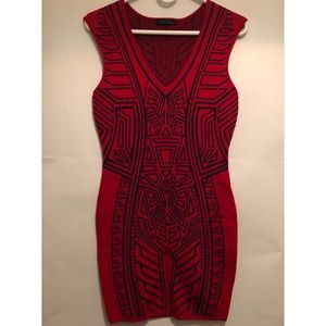 Jealous Tomato | Knit dress with geometric design